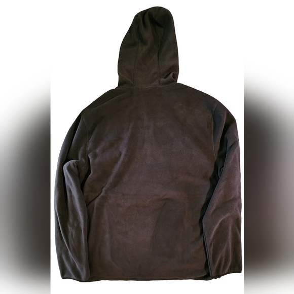 Men's Motion Pullover Fleece Hoodie Quarter Zip Black Oynx XL NWT - Picture 7 of 9